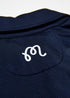 Malbon EVERGREEN RAGLAN SLEEVE MESH POLO navy